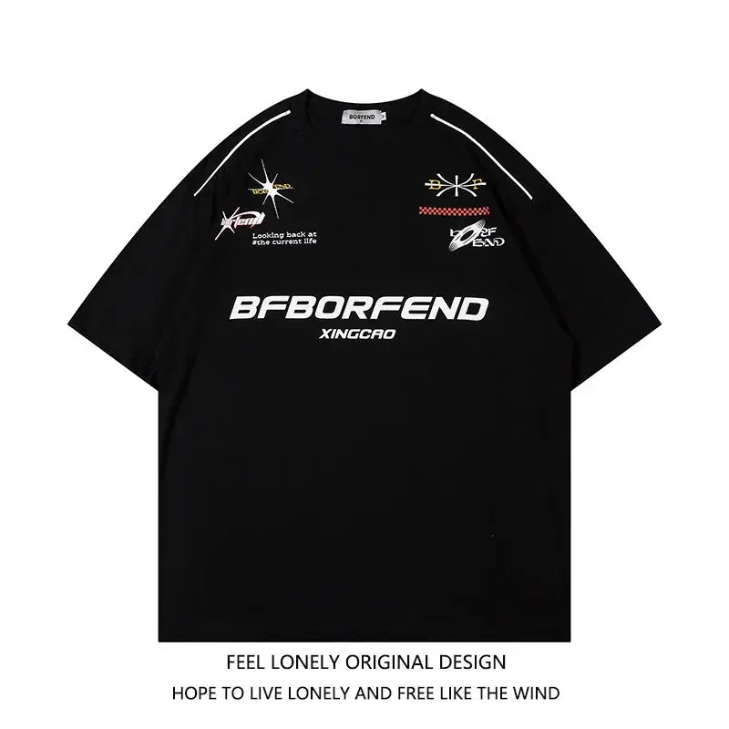 Top Trends: 2023 New Original American Retro National Fashion Brand High Street Oversize Men And Women T-shirts Summer Ins Couple Niche Top Shoppable Styles