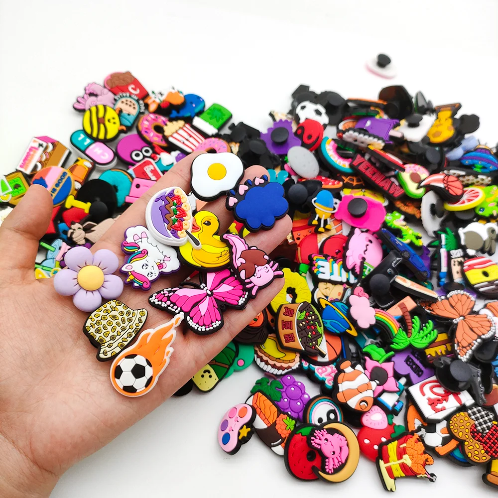 Top Trends: 20-500Pcs Random Store Products Shoe Charms For PVC Slides Sandals Buckle Decorations Accessories Wholesale Shoppable Styles - Image 2