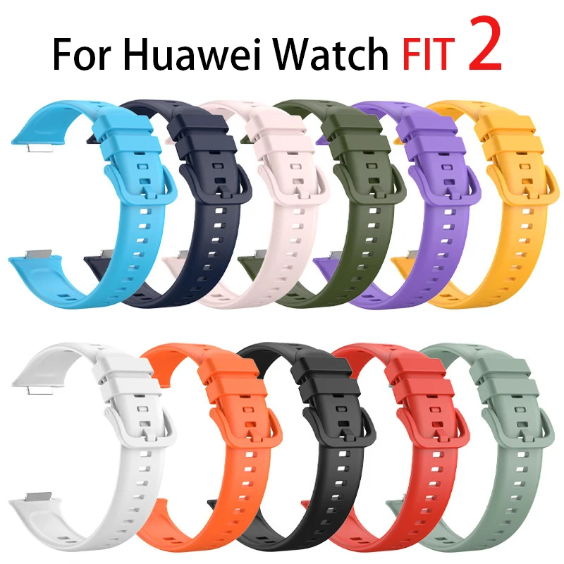 Top Trends: Silicone Band For Huawei Watch FIT 2 Strap Smart Wrist Watchband Metal Buckle Sport Replacement Bracelet Fit2 Correa Accessories Shoppable Styles