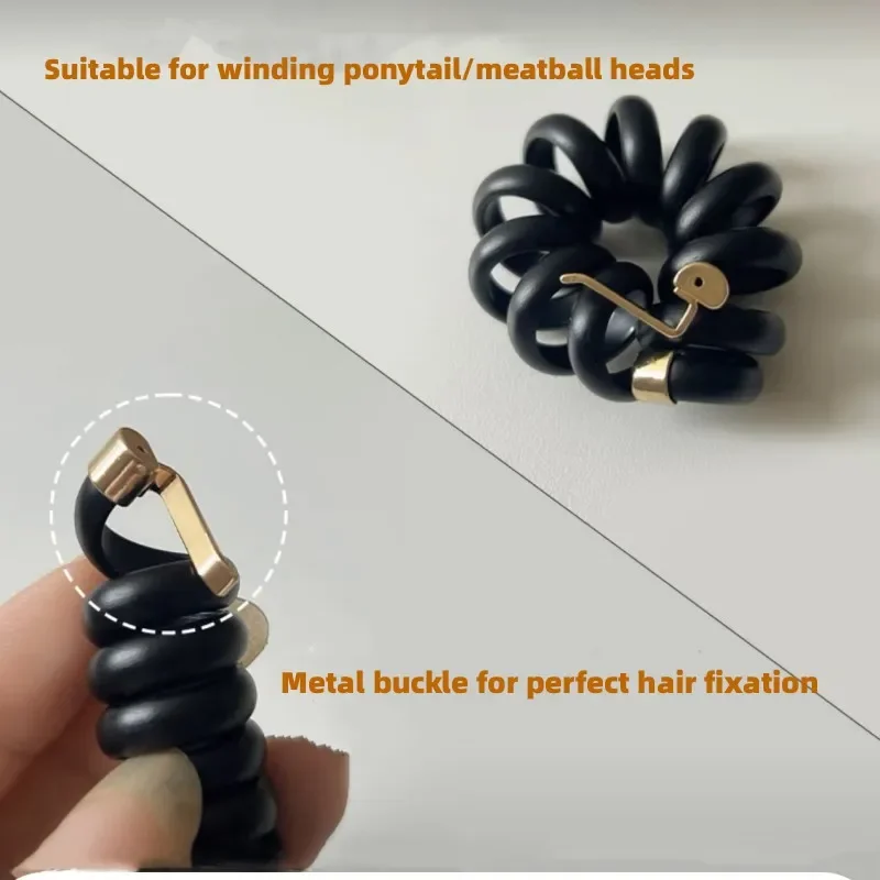 Top Trends: Creative Magic Hair Weaving Artifact Telephone Line Hair Band For Women Girls Elastic Rubber Band Tied Fashion Hair Accessories Shoppable Styles - Image 5