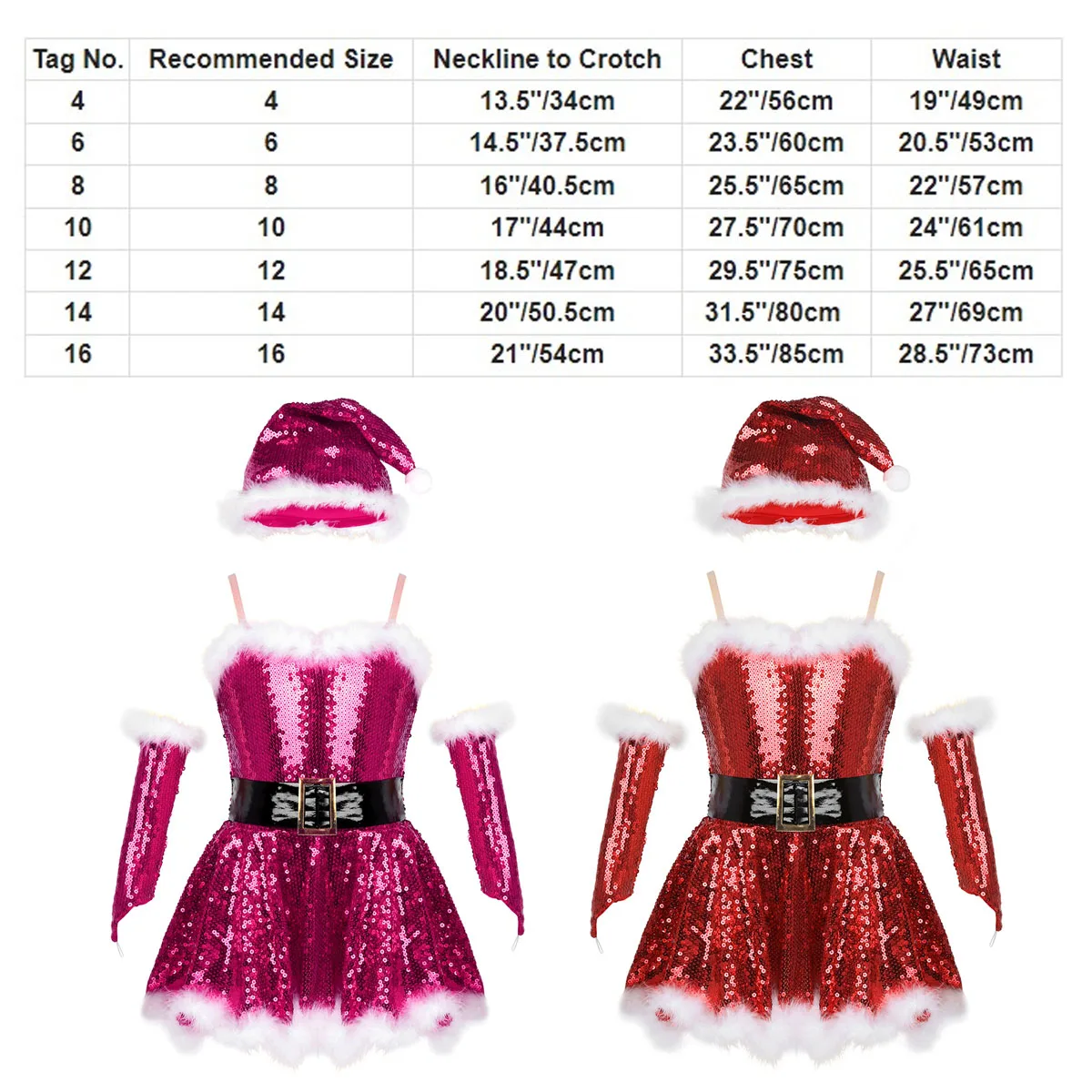 Top Trends: Kids Christmas Costume Sleeveless Sequins Ballet Tutu Dress Figure Skating Gymnastics Leotard Jazz Latin Performance Dancewear Shoppable Styles - Image 4