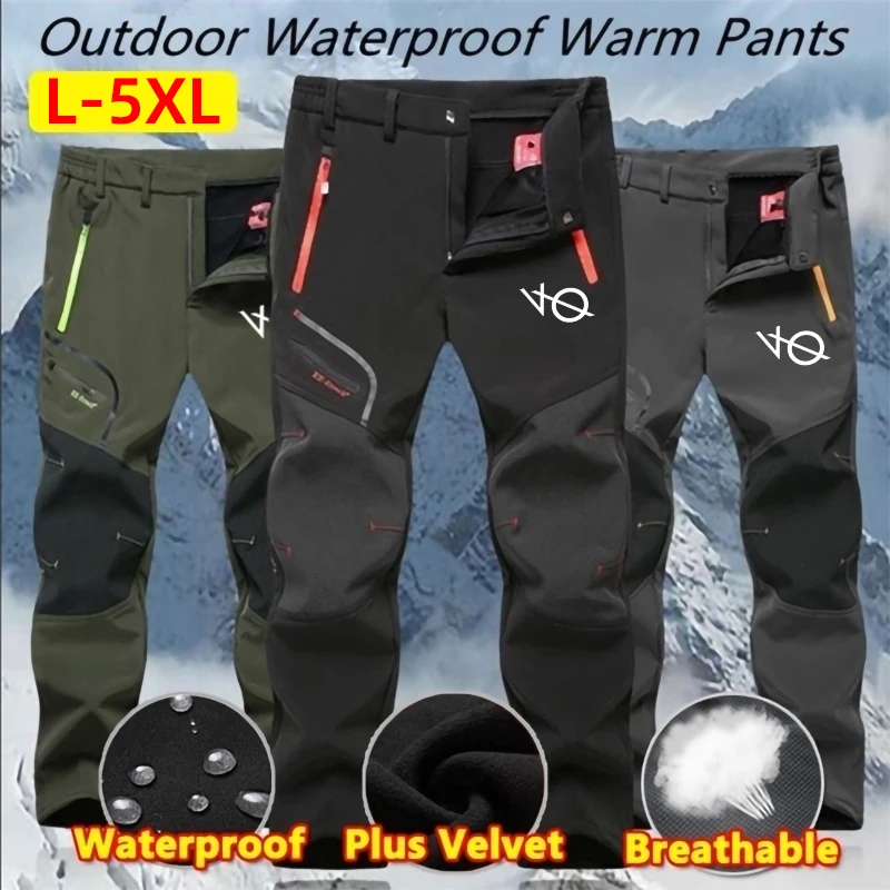 Top Trends: New Men Thick Warm Fleece Softshell Pants Fishing Camping Hiking Skiing Trousers Waterproof Windproof Outdoor Hiking Pants Shoppable Styles