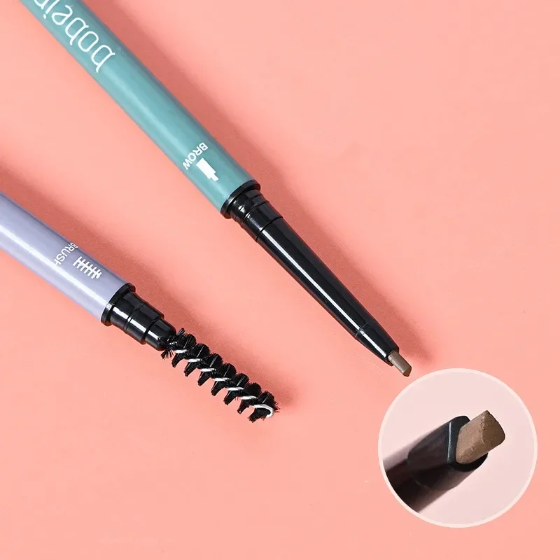 Top Trends: Double-headed Eyebrow Pencil Waterproof Long-lasting Sweat-proof Natural Black Brown Ultra Fine Eyebrow Pen Eye Makeup Cosmetic Shoppable Styles - Image 3