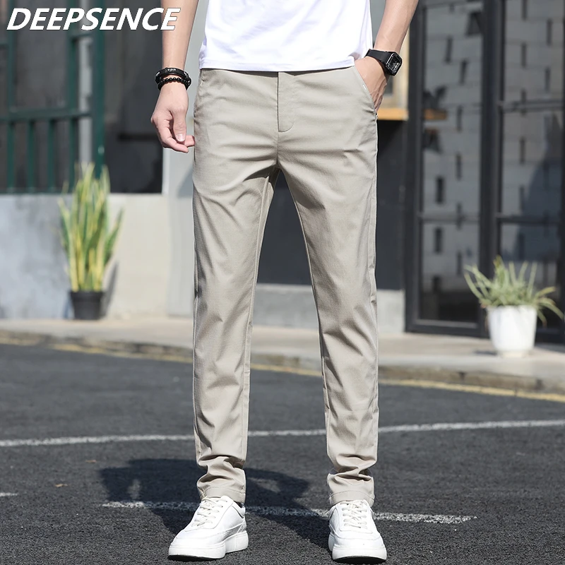 Top Trends: Men Casual Pants Slim Straight Breathable Stretch Classic Trousers For Men Spring Autumn Streetwear Khaki Pant Male High-quality Shoppable Styles