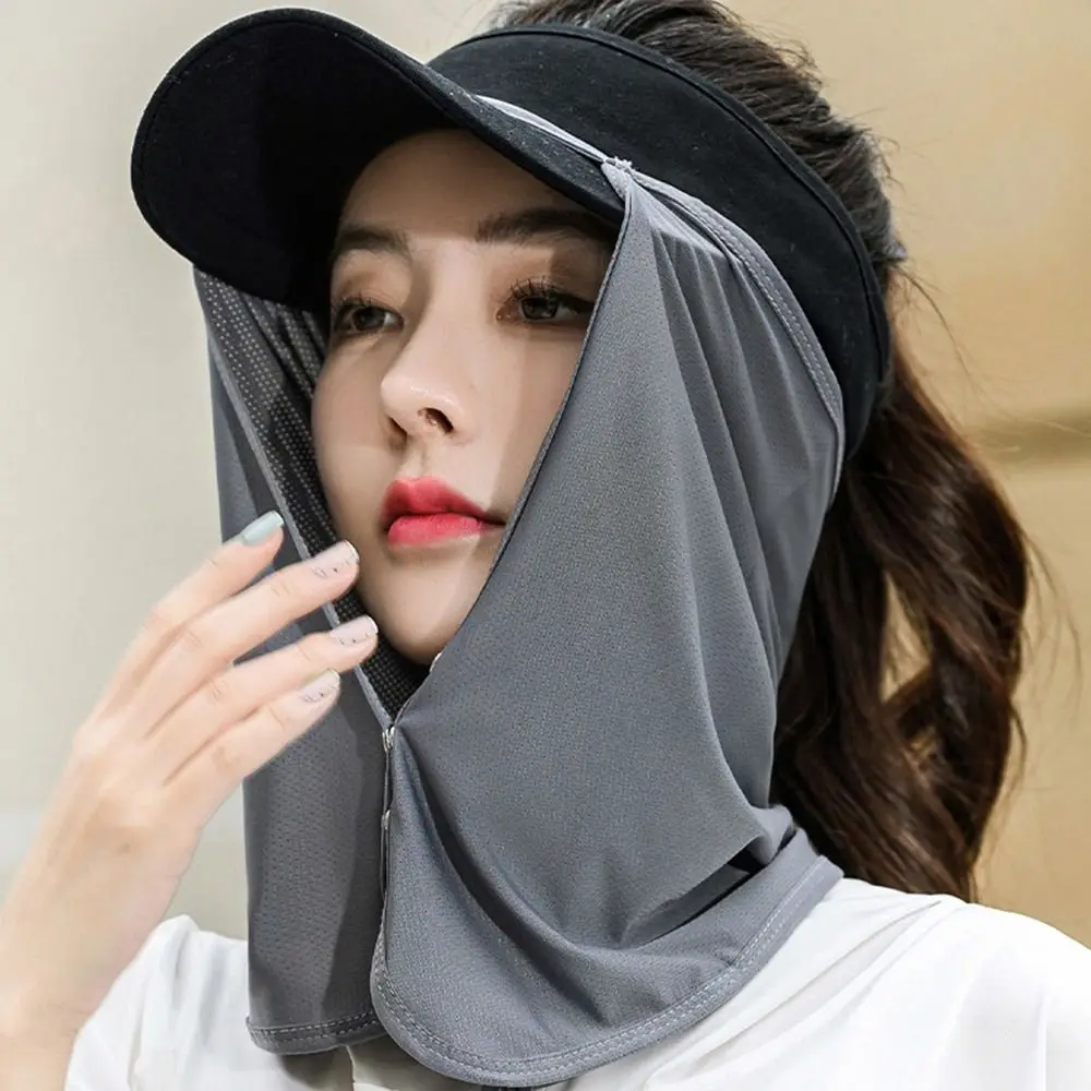 Top Trends: Quick Drying Fishing Cap Face Neck Cover Sunshade Cap UV Protection Visor Mask For Outdoor Sports Hanging Hat Shawl Shoppable Styles