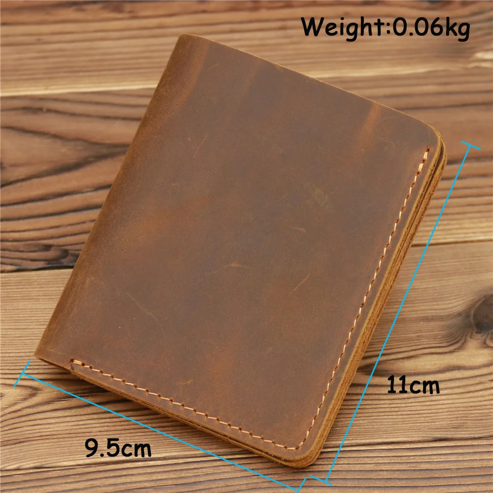 Top Trends: Top Genuine Leather Men's Wallet Retro Driving Licence Wallets For Men Durable Leather Portfel Male Cartera Hombre Purse For Men Shoppable Styles - Image 2