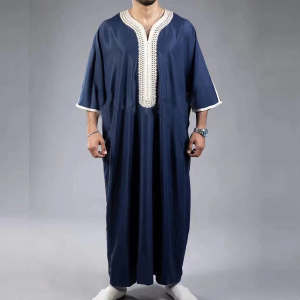 Top Trends: 2023 New Traditional Muslim Clothing Eid Middle East Jubba Thobe Men Thobe Arab Muslim Robes With Long Sleeves Gifts For Husband Shoppable Styles