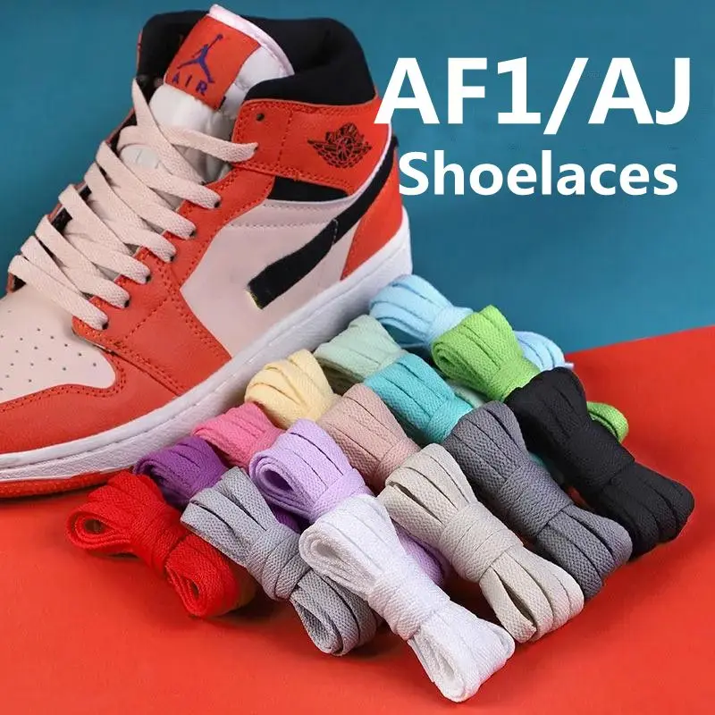 Top Trends: 2022 New AF1 / AJ Shoelaces For Sneakers Classic Flat Shoe Laces White Black Canvas Shoelace Nik Air Force Rope Sport Shoestrings Shoppable Styles