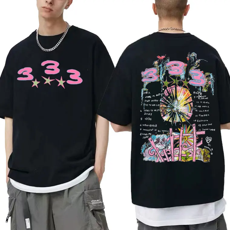 Top Trends: Bladee 333 Hip Hop Trend Skate Drain Gang T Shirt Funny Unisex Hipster Casual Tshirt Men Women Fashion Artistic Sense T-Shirts Shoppable Styles