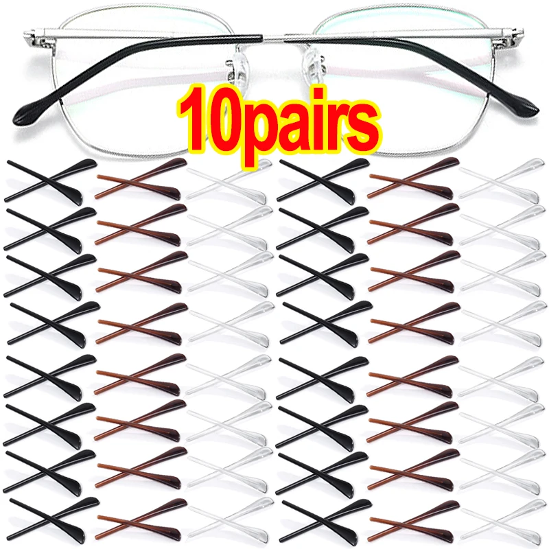 Top Trends: 10Pairs Plastic Glasses Anti Slip Cover Eyeglasses Reading Non-slip End Tips Ear Hook Tubes Grip Repair Kit Eyewear Accessories Shoppable Styles