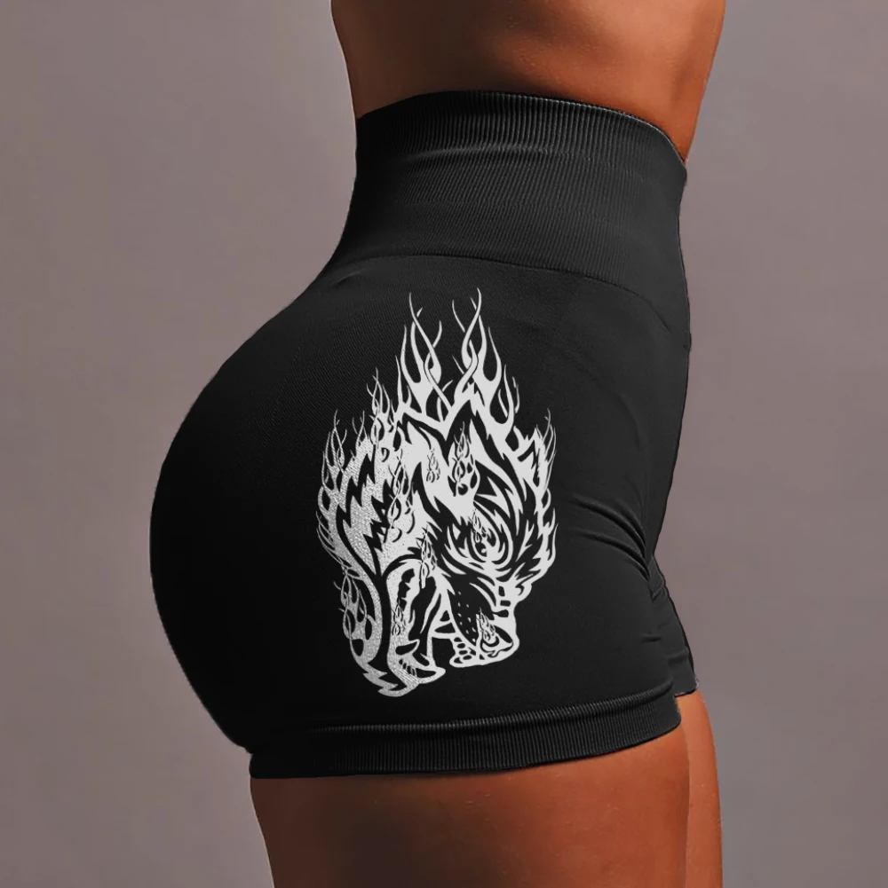 Top Trends: Darc Wolves Seamless Shorts For Women Sportswear Training Yoga Bottom Bodybuilding Workout Gym Fitness Black Scrunch Shorts Shoppable Styles