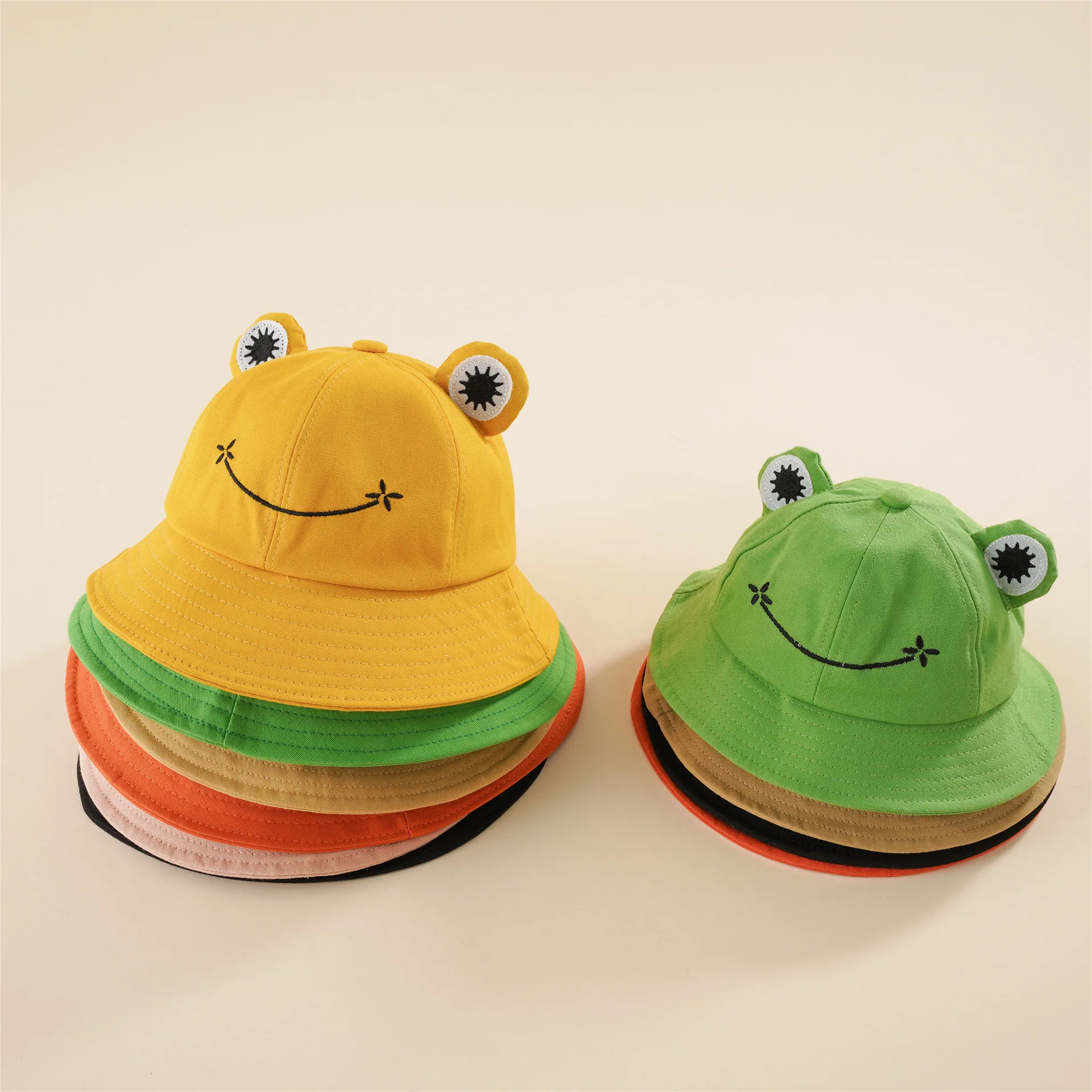 Top Trends: Parent-Kid Cartoon Frog Bucket Hat Panama Fishing Cap Cute Froggy Hat Femme Bob Chapeau Outdoor Sunscreen Fisherman Gorros Shoppable Styles