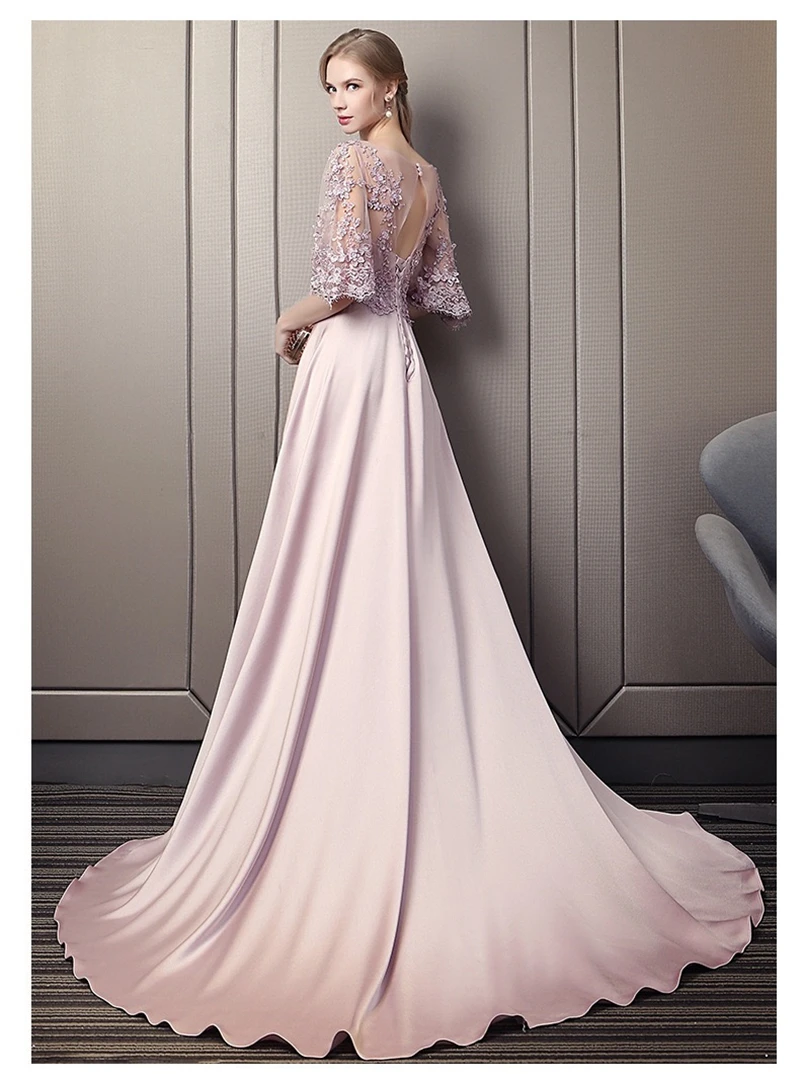 Top Trends: Ladies Dresses For Special Occasions A-Line Mother Of The Bride Dresses Elegant Luxury Half Sleeves Wedding Guest Evening Gowns Shoppable Styles - Image 3