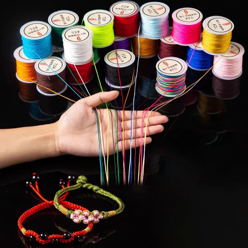 Top Trends: Nylon Thread Cord Set Chinese Knot Macrame Cords Bracelet Necklace Braided String For DIY Tassels Beading Shamballa String Line Shoppable Styles