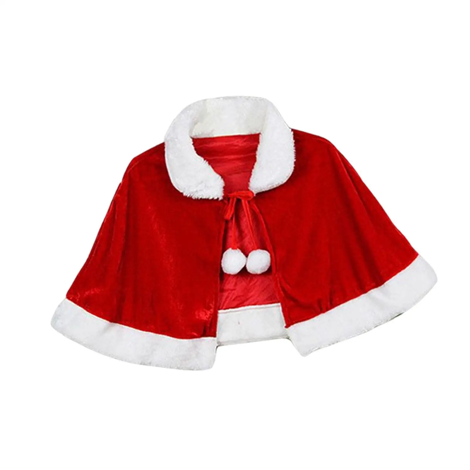 Top Trends: New Year Winter Red Velvet Cape Cloak Christmas Women Girl Shawl Party Costumes Dress Decoration Santa Claus Costume Fashion Shoppable Styles