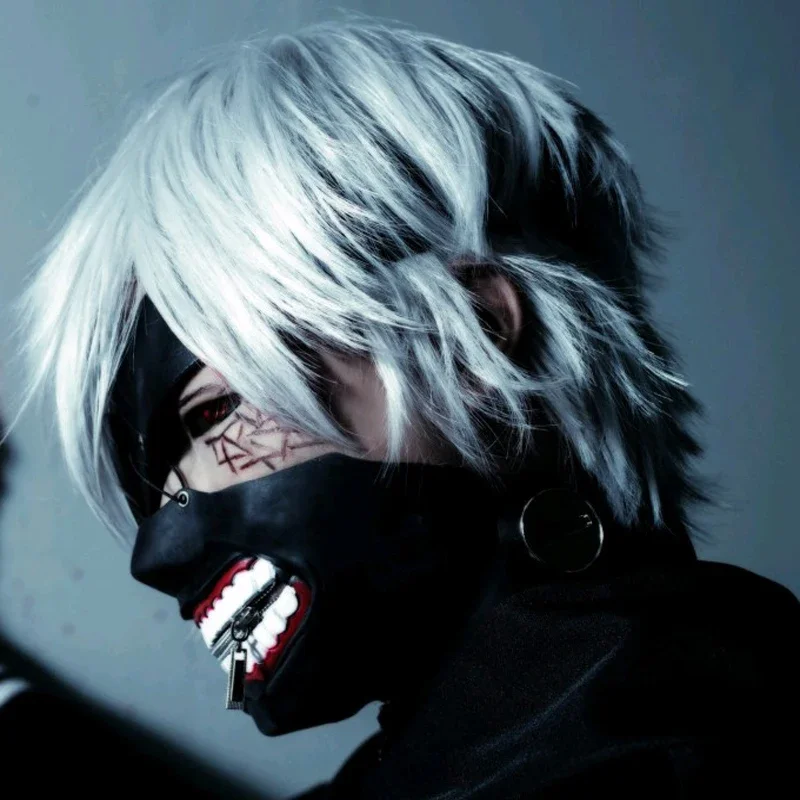 Top Trends: Anime Tokyo Ghoul Kaneki Ken Cosplay Costumes Mask Halloween Party Masks Cosplay Shoppable Styles - Image 6