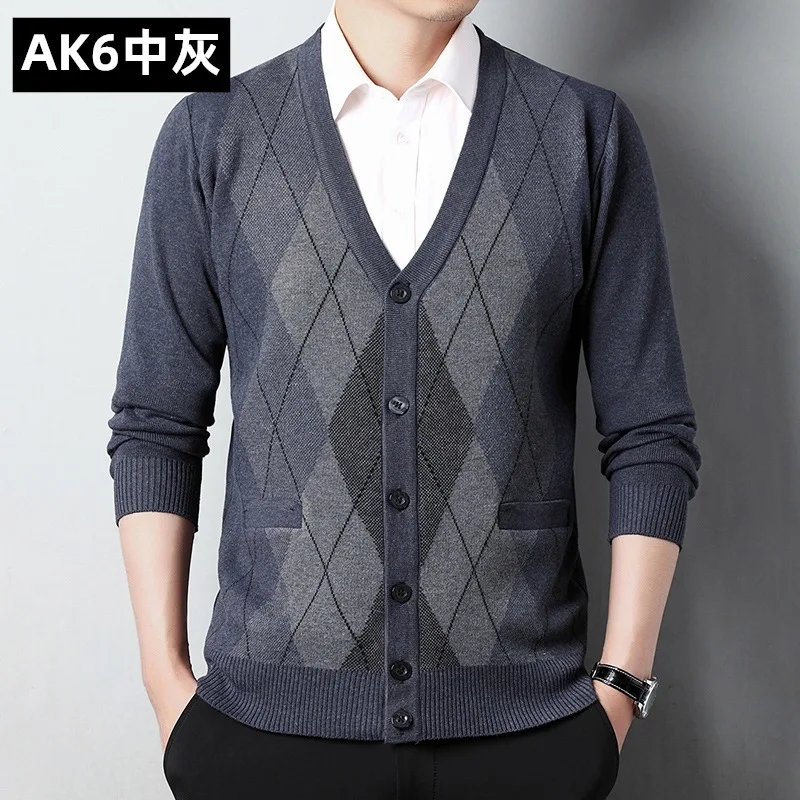 Top Trends: Autumn Winter New Male Thick Warm Patchwork Cardigan Sweater Ladies Loose Casual All-match Knitting Top Men Jacket Homme Outwear Shoppable Styles