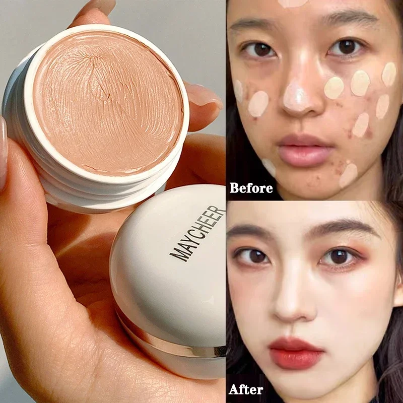 Top Trends: Concealer Foundation Cream Full Cover Dark Circles Acne Spots Whitening Moisturizing Waterproof Brighten Face Base Tone Makeup Shoppable Styles