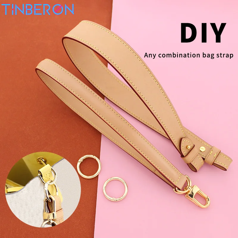 Top Trends: TINBERON Luxury Design Bag Strap For Underarm Tote Bag Handbags Handle Shoulder Bag Strap Vachetta Leather Strap Bag Accessories Shoppable Styles