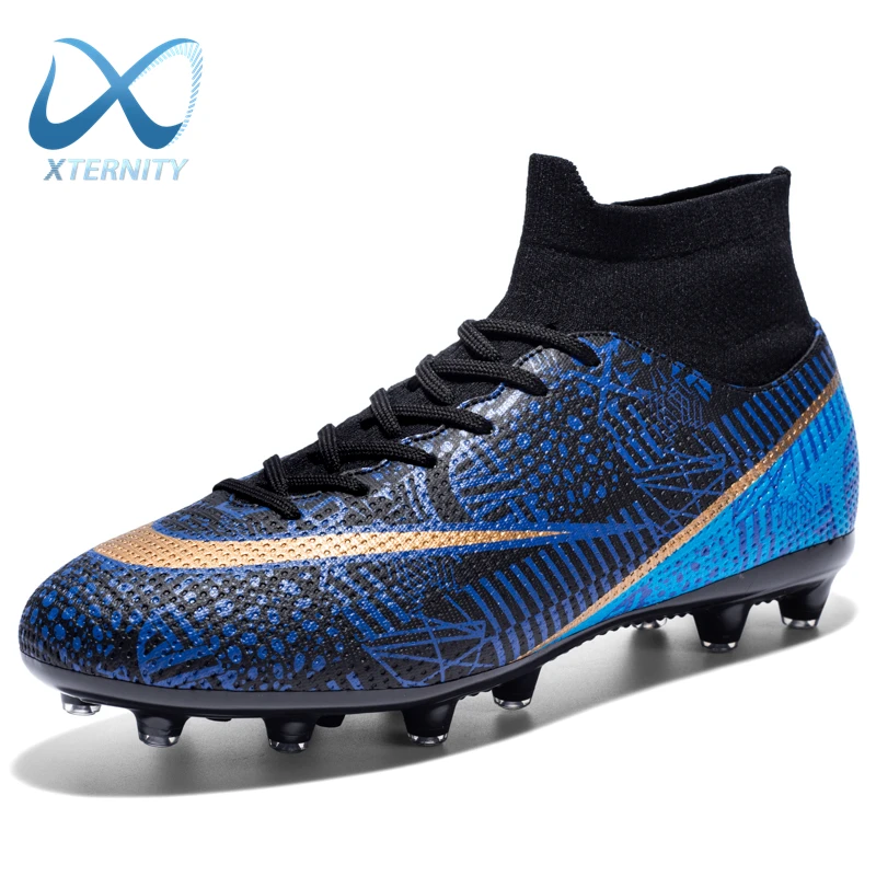 Top Trends: 2024 New High-Top Soccer Shoes Ultralight Football Boots Men Kids Outdoor Training AG / TF Soccer Cleats Non-Slip Sports Sneakers Shoppable Styles