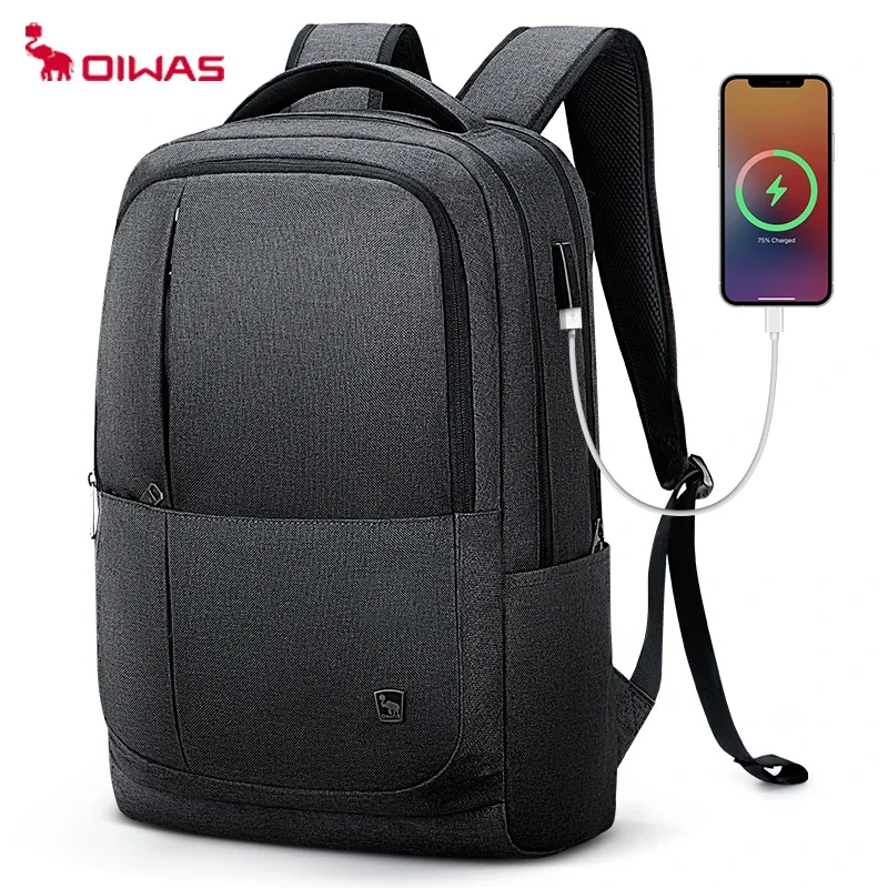 Top Trends: OIWAS 17 Inch Laptop Backpack With USB Charging Men&#039;s Backpacks Large Capacity Business Daypack Bookbag For Women Teenage Travel Shoppable Styles