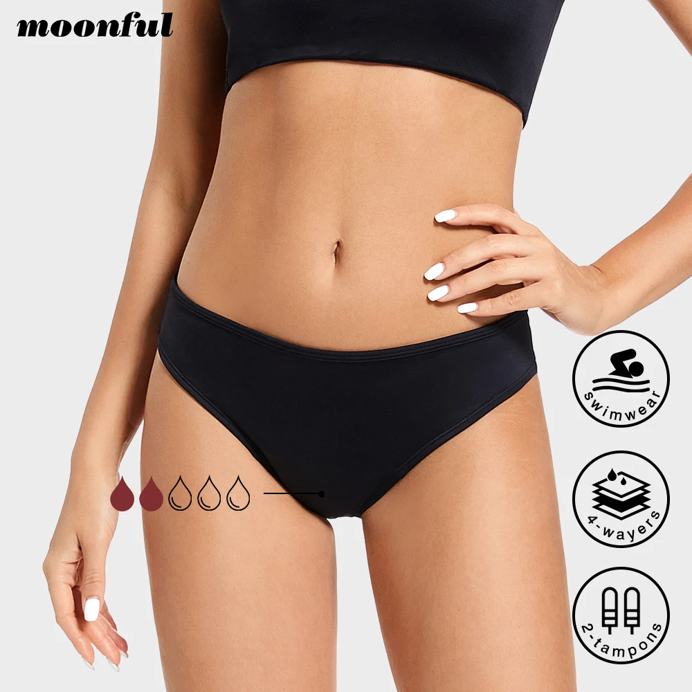 Top Trends: Menstrual Swimsuit Women 4 Layer Period Swimwear Leak Proof Beach Menstrual Bikini Menstrual Panties Teen Absorbent Swim Bottom Shoppable Styles