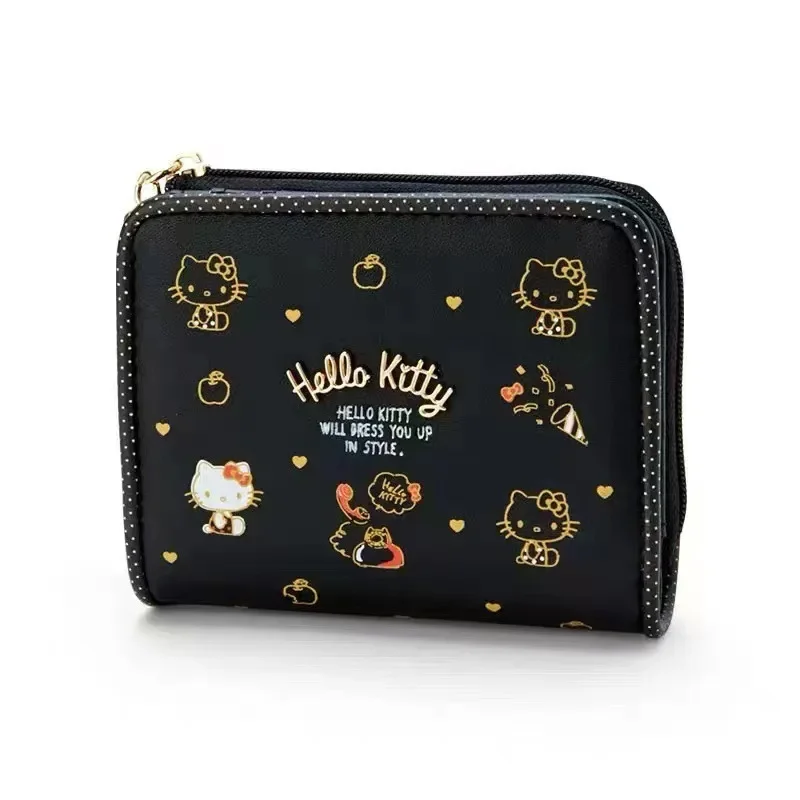 Top Trends: Sanrio Woman&#039;s Purse Girl Hello Kitty Cinnamoroll Kuromi Cartoon Pu Leather Zipper Multi-carport Large Capacity Fashion Purse Shoppable Styles