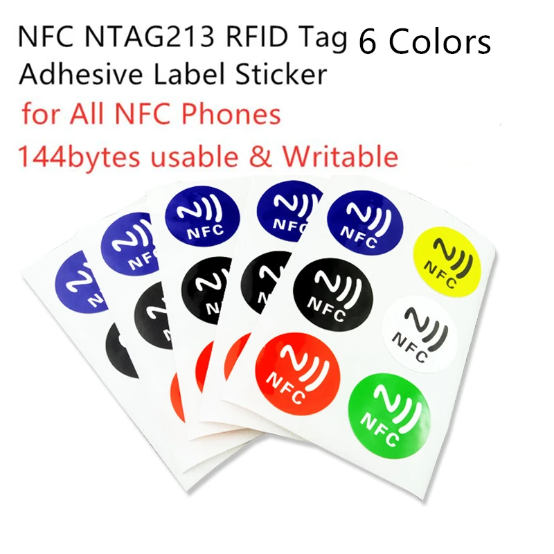 [IoT Security Essential]: 10 Pcs NTAG213 NFC TAG Stickers