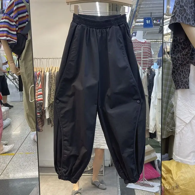 Top Trends: Deeptown 90s Vintage Women&#039;s Cargo Harem Pants Korean Streetwear Y2k Black Trousers Casual Baggy Joggers Harajuku Fashion Hippie Shoppable Styles