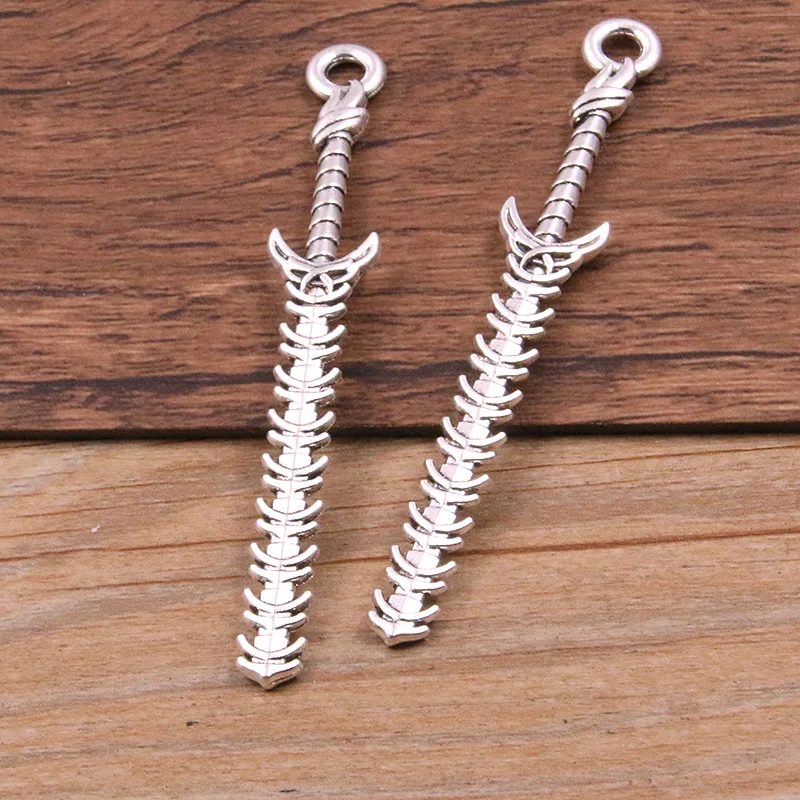 Top Trends: 10PCS 15 Styles Mixed Alloy Antique Knight Sword Knife Gun Bow Charms For Jewelry Making DIY Handmade Weapons Pendant Shoppable Styles - Image 4