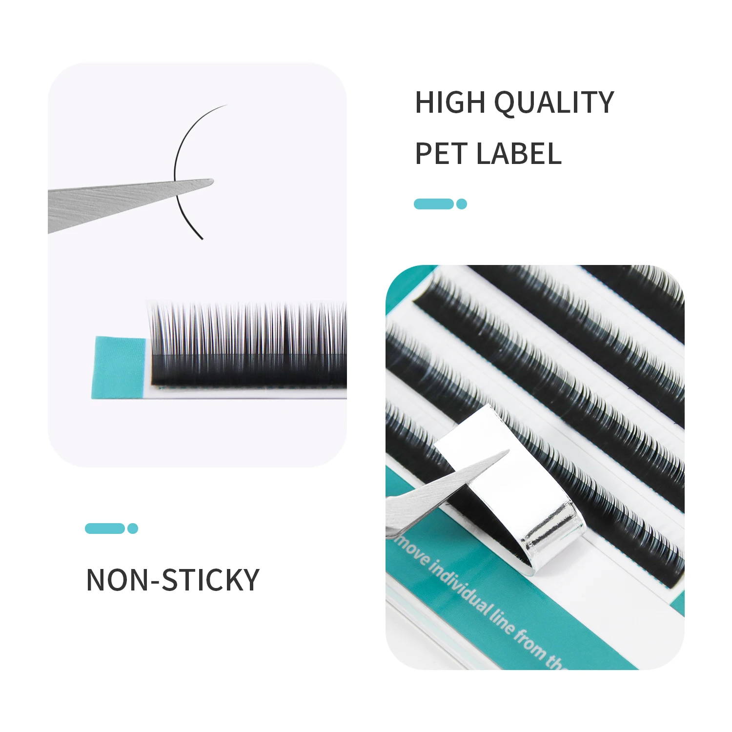 Top Trends: GLAMLASH Bottom Lashes 5mm 6mm 7mm J / B / C Curl Under Eyelashes Lower Individual Lashes Natural Short False Mink Eyelash Extension Shoppable Styles - Image 3