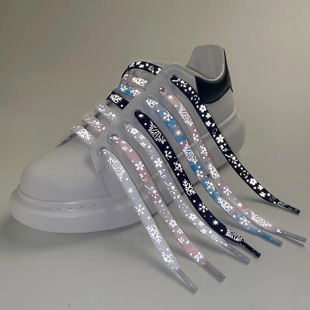 Top Trends: Luminous Reflection No Tie Shoe Laces Fashion Shoelaces Outdoor Sneakers Quick Safety Flat Shoelace Kids And Adult Lazy Laces Shoppable Styles