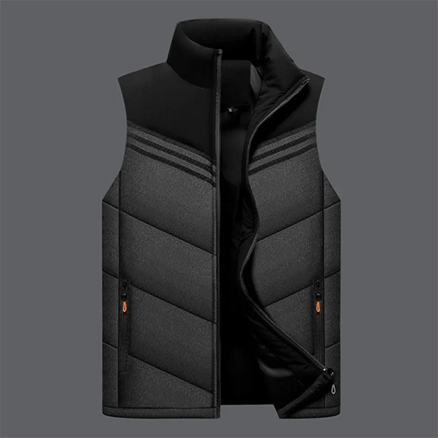 Top Trends: 2024 New Men's Vest Sleeveless Jackets For Men Winter Warm Coat Casual Black Thicken Waistcoat Windbreaker Clothing 5XL Shoppable Styles