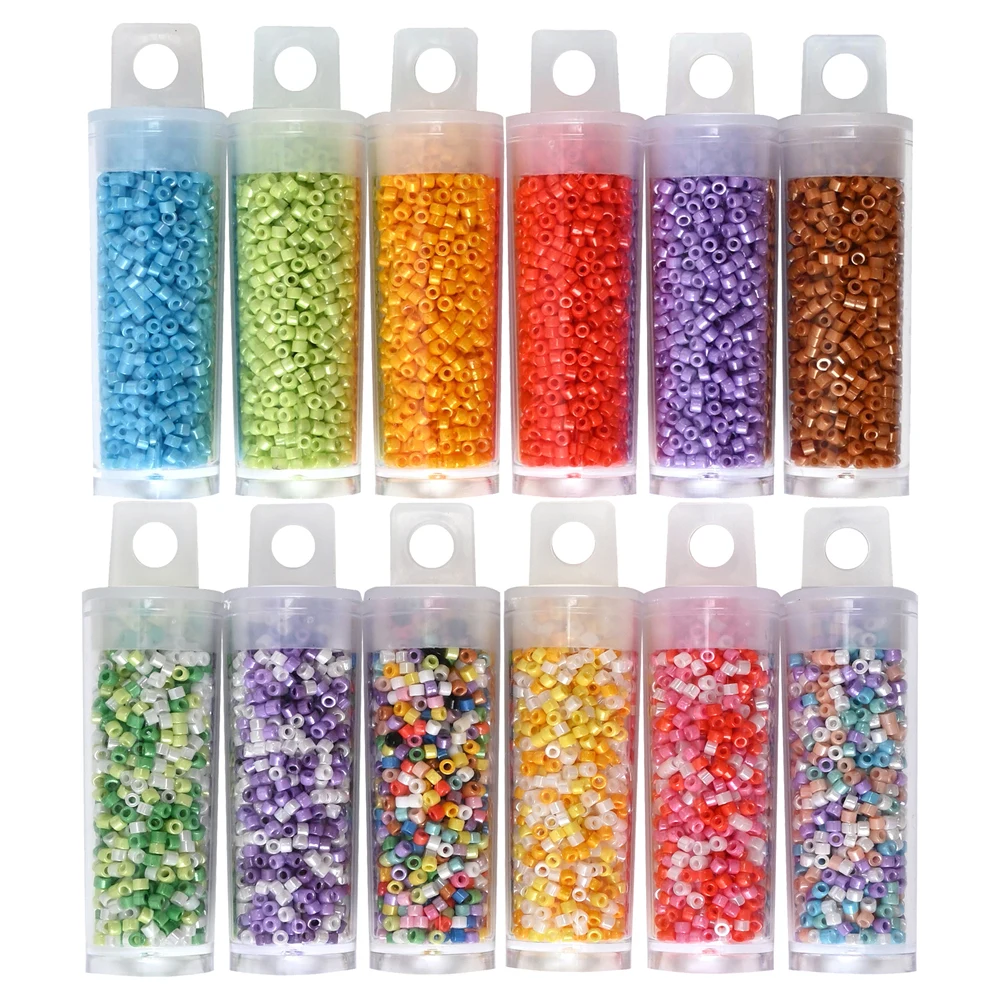 Top Trends: 1200pcs Japanese Glass Seed Beads Uniform 2mm SeedBeads For Jewelry Making Diy Bracelet Necklace Small Craft Beads Shoppable Styles