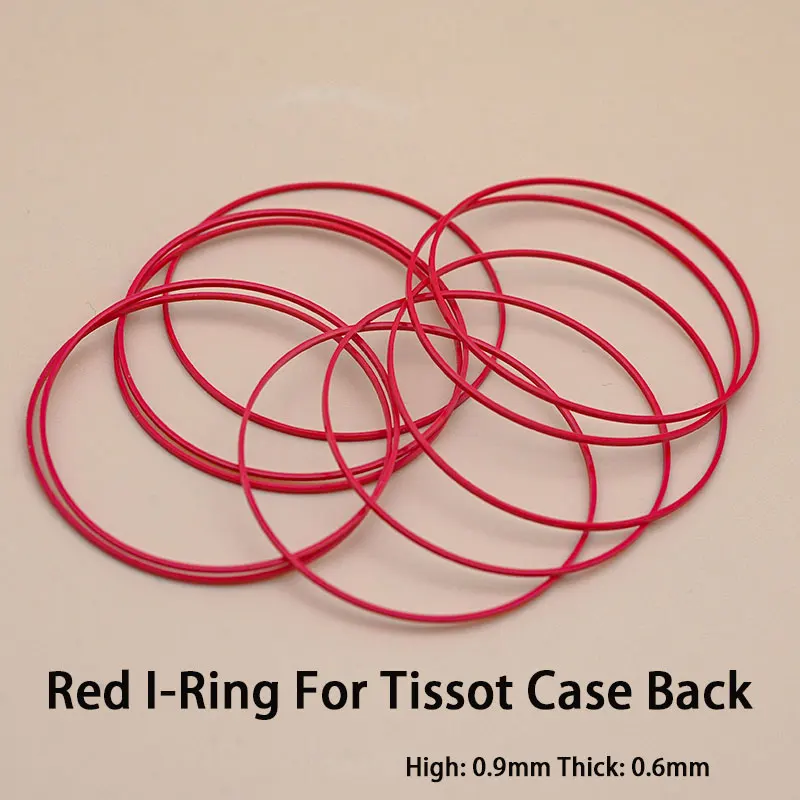 Top Trends: Red Gasket I-Ring 33-42MM Plastic Gasket Suitable For Tissot Watch Case Bottom Cover T035 Couturier 1853 Original Other Shoppable Styles - Image 2