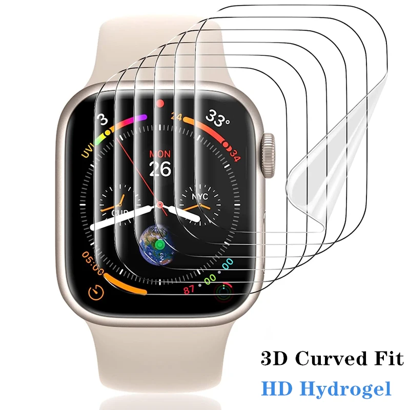 Top Trends: Screen Protector Film For Apple Watch 9 8 7 6 SE 5 Ultra Soft Hydrogel Film For IWatch Series 45MM 41MM 40MM 38MM 42MM 44MM 49MM Shoppable Styles