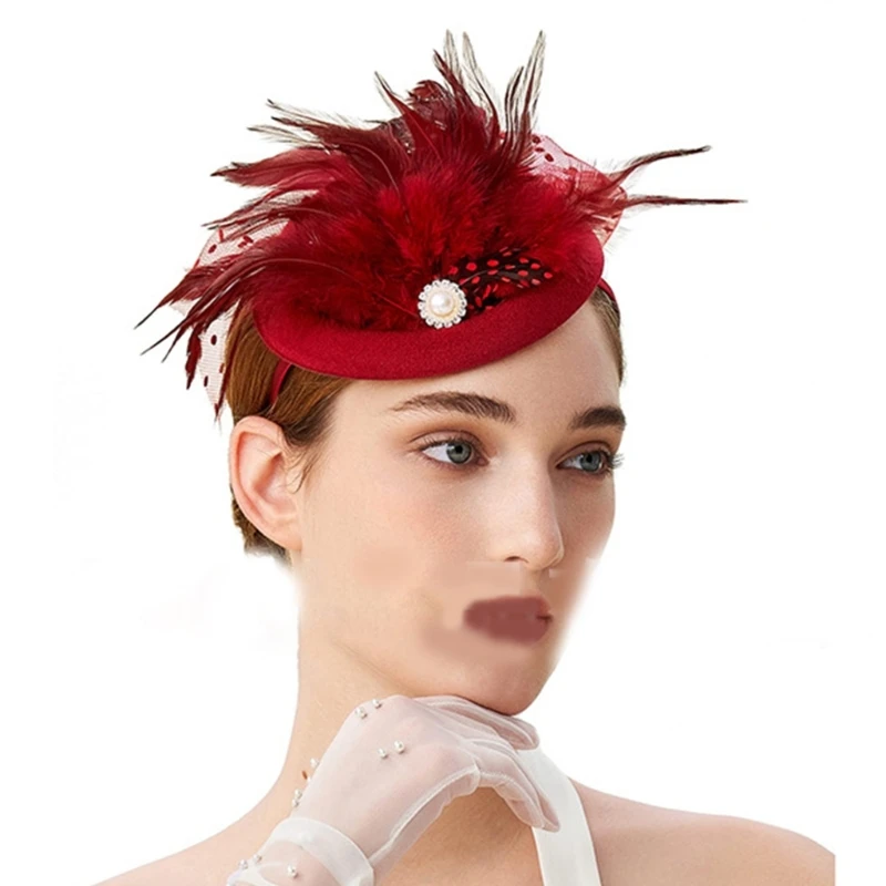 Top Trends: Elegant Fascinator Hat Pillbox Hat For Women Cocktail Tea Party Headwear Exquisite French Fascinator For Wedding Shoppable Styles - Image 5