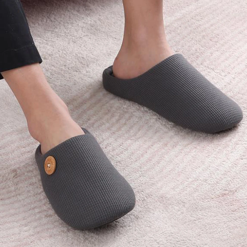 Top Trends: Litfun Warm Cotton Slippers For Women Men Fluffy House Fur Slippers Indoor Flats Slip-on Soft Slippers Couple House Mute Slides Shoppable Styles