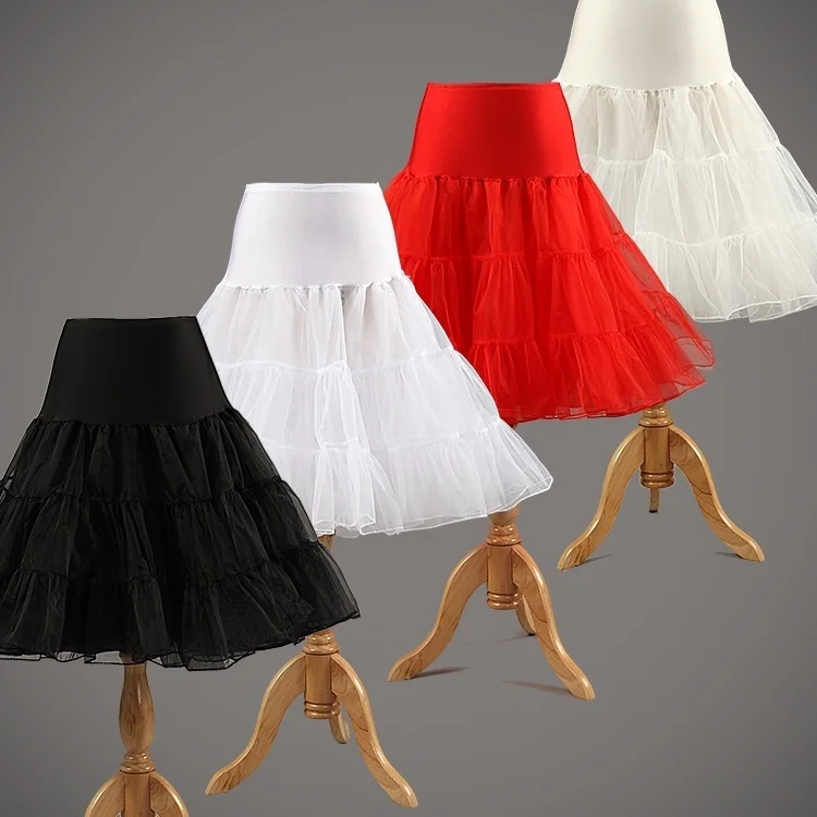 Top Trends: Cheap In Stock Fast Shipping Colorful Organza Wedding Bridal Petticoat &amp; Hoops Short For Women Dresses Shoppable Styles