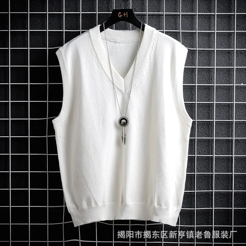 Top Trends: Autumn And Winter Sweater Vest, White Loose Solid Color Thin Waistcoat Casual Waistcoat Shoppable Styles