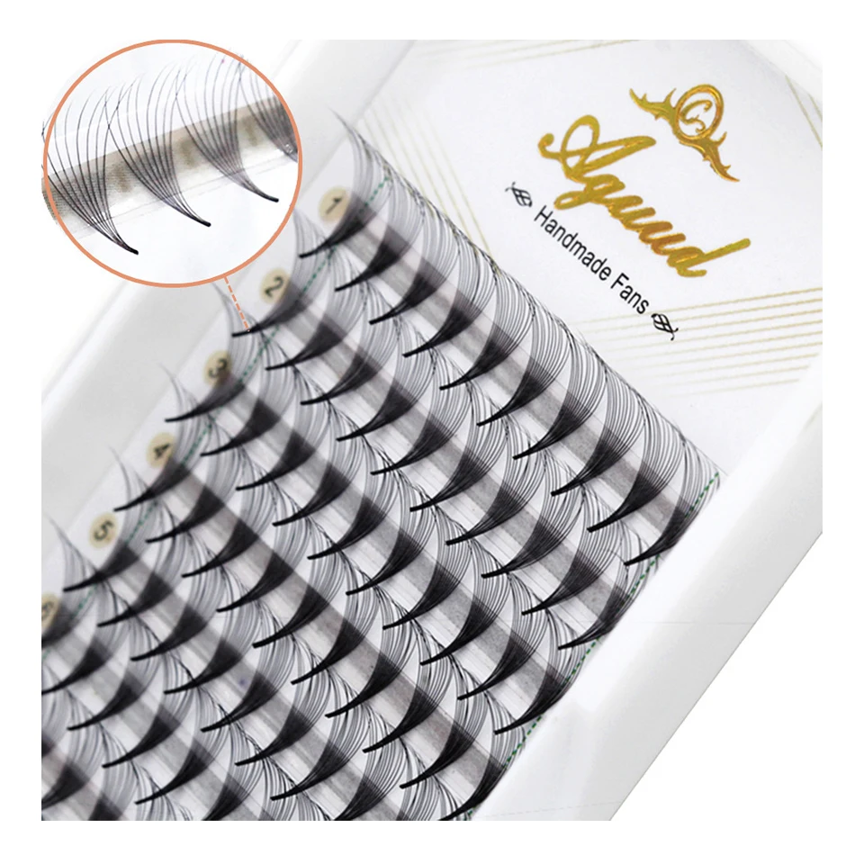 Top Trends: AGUUD Sharp Stem Premade Volume Eyelashes Fans Pre Made Thin Fans Lashes Pointy Base False Eyelash Extension Fans Mink Cilio Shoppable Styles