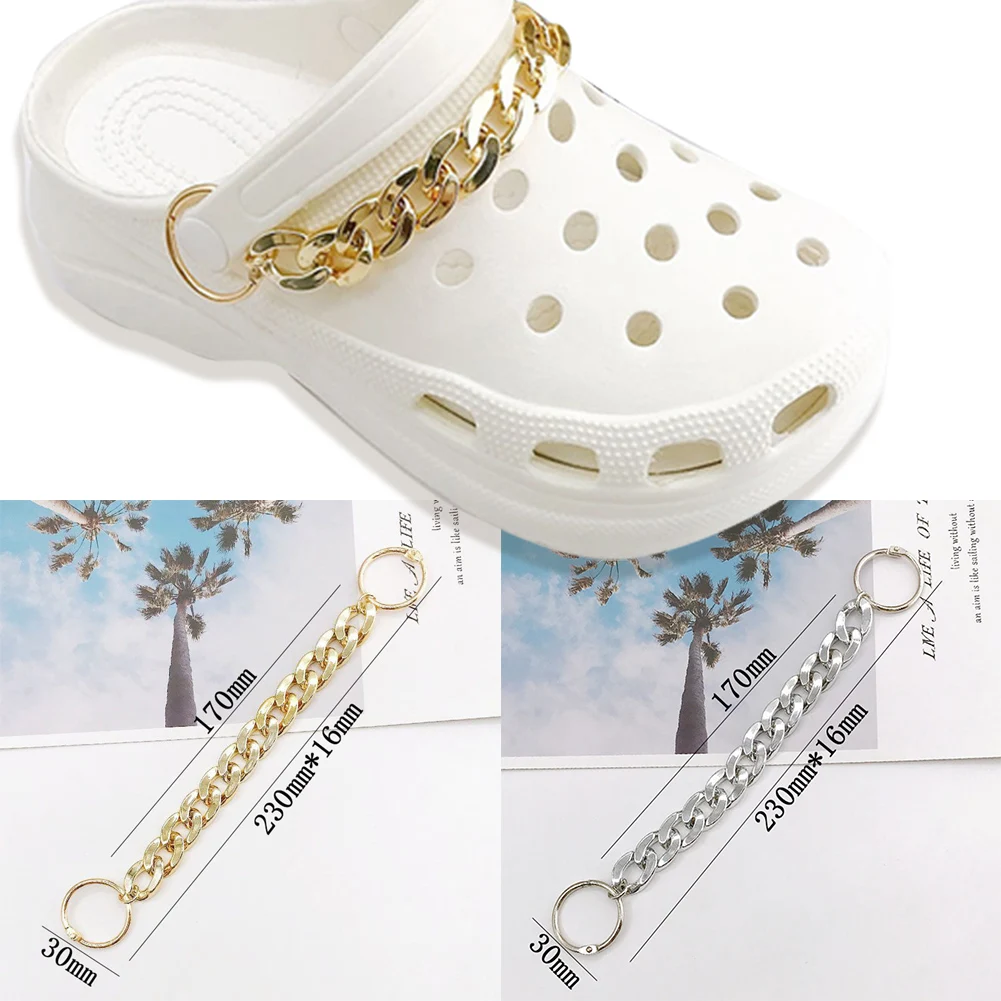 Top Trends: 1Pc New Pearl Shoe Chain Shoe Charms Croc Accessories Resin DIY Shoe Decoration Sneakers For Women Girls Shoe Buckle Gifts 2023 Shoppable Styles - Image 6