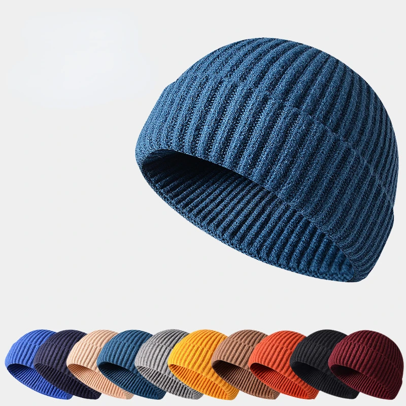 Top Trends: Winter Knittted Cap Solid Hip Hop Cap Unisex Skullies & Beanies Shoppable Styles