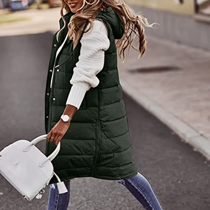 Top Trends: Long With Hood Outdoor Vest Down Women's Jacket Quilted Coat Sleeveless Jacket Winter Light Weight Sweaters Shoppable Styles