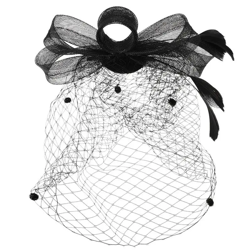 Top Trends: Veil Hat Headband Tea Fascinator Party Black Fascinators Mesh Hats Birdcage Wedding Veils Face Vintage Flapper 1920S Bowknot Shoppable Styles