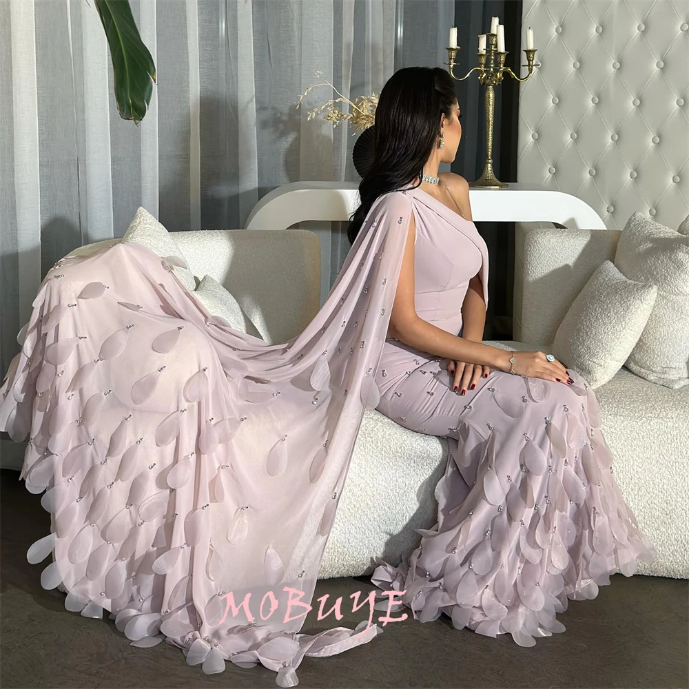 Top Trends: MOBUYE 2024 Popular V Neckline Prom Dress Floor-Length With Short Sleeves Evening Fashion Elegant Party Dress For Women Shoppable Styles