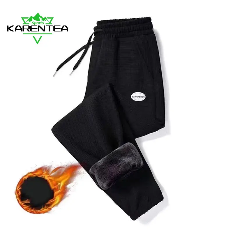 Top Trends: Karentea Running Pants Men Fleece Warm Winter Trousers Jogging Gym Sports Sweatpants Tracksuits Fitness Sportswear Man Outdoor Shoppable Styles