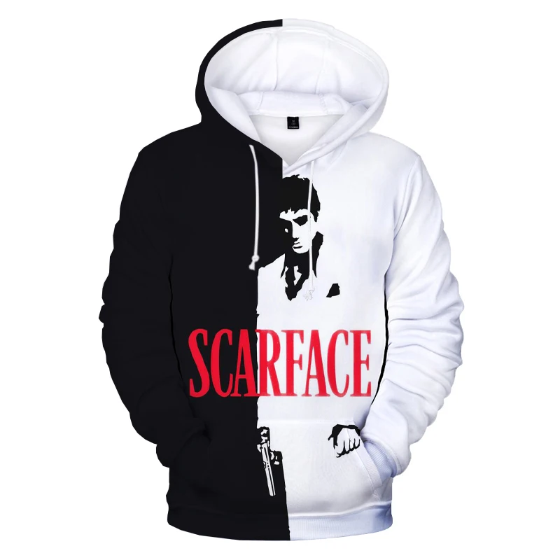 Top Trends: Men's Sweatshirt New Scarface 3D Printed Hoodie Fashion Movie Sweatshirt Tony Montana Men's Hara Streetwear Oversized Pullover Shoppable Styles