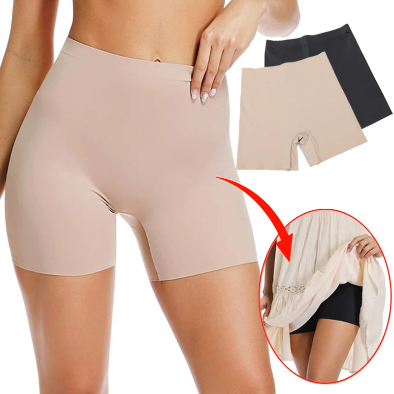 Top Trends: Seamless Slip Shorts Women Panties Shapewear Thigh Slimmer High Waist Tummy Control Body Shaper Nude Shaping Underwear Summer Shoppable Styles