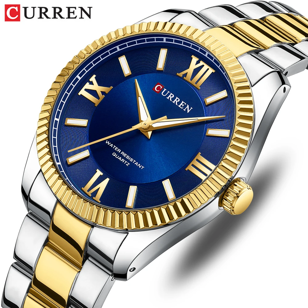 Top Trends: CURREN Mens Watches Classic Simple Original Quartz Watch For Man Stainless Steel Waterproof Roman Scale Wristwatch Luminous Cloc Shoppable Styles